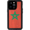 Morocco Flag Distressed iPhone 14 Pro Waterproof Case
